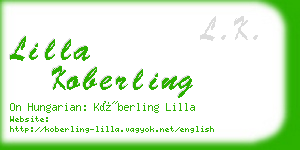 lilla koberling business card